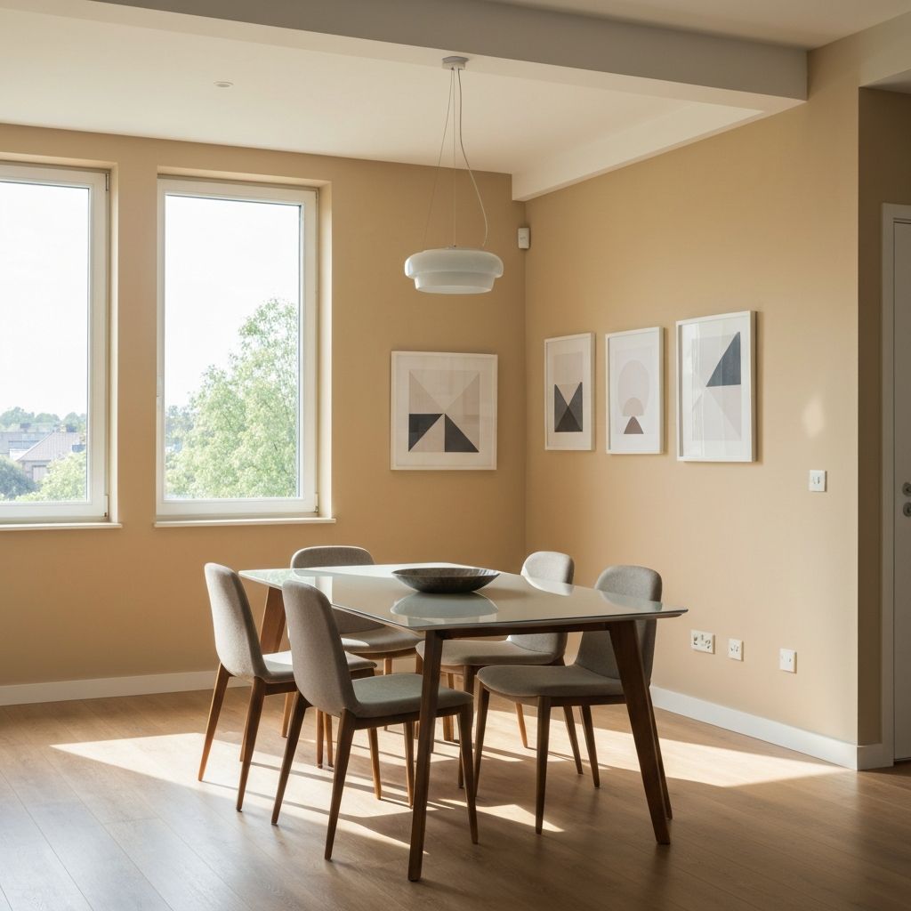 Dining room interior painting
